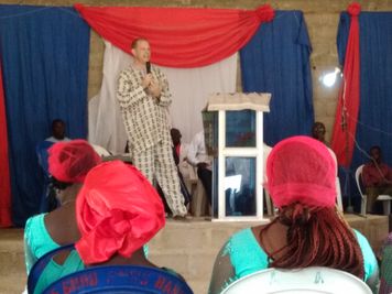 Eric Preaching at a Wedding