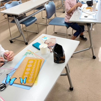 小学生組Ｎちゃん、Ｓちゃん作業中