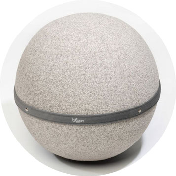 Balle d’assise Bloon moucheté brume, siège ergonomique design pour bureau