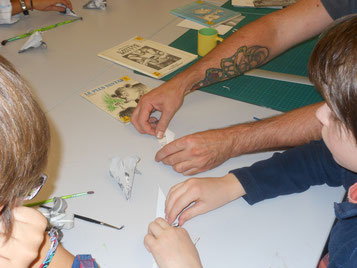 Atelier origami avec les enfants de l' IME de Soissons -Belleu