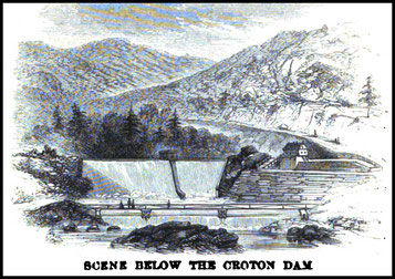 1860 Scene Below The Croton Dam