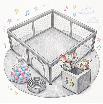 Laufstall für Kinder Beispielbild