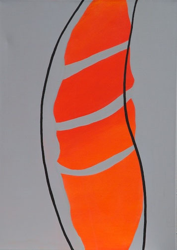 Kokon, Acryl auf Leinwand, 50 x 70 cm