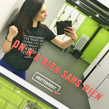 Cette motivation Nike dès les vestaires. « On a rien sans rien » #BETTERFORIT