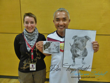 Saskia vom Salzhaff und Cesar Millan