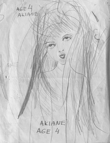 Akiane Kramarik, croquis à 4 ans