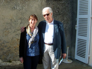 Avec Pierre Michel, le président de la Société Octave Mirbeau