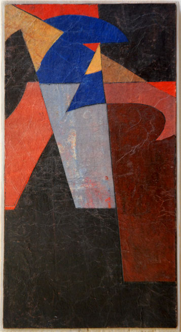 Willi Otto Vorbrück: Collage auf Holz, um 2012