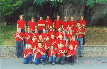 Die neu gegründete Jugendkapelle 2002