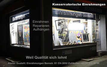 Bilder einrahmen lassen; Atelier Guatelli - Weil Qualität sich lohnt