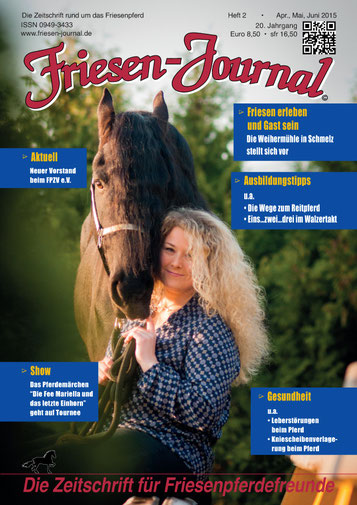 Tymen und ich wieder als Titelbild in der Ausgabe 2/2015 des Friesenjournals!
