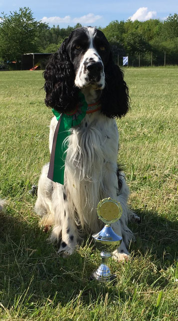 In Neumünster gab es für Jeppe auch noch einen Pokal. Foto: Svenja Hansen