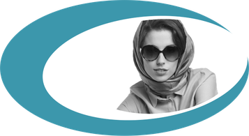 Bild, Frau mit Kopftuch + Sonnenbrille, Symbol für inkognito