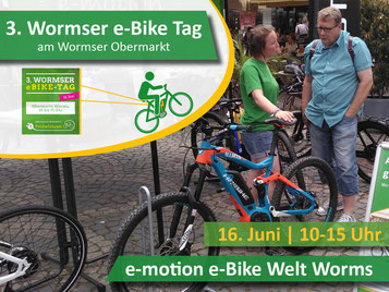 3. Wormser ebike-Tag am 16. Juni mit e-motion Worms