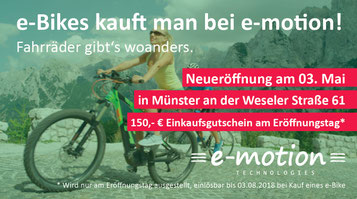 e-motion e-Bike Welt Münster Eröffnungsfeier