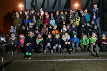 Die Beeskower Leichtathleten bei der Weihnachtsfeier