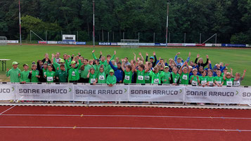 Freude über die Unterstützung von Sonae Arauco beim Abendsportfest in Beeskow