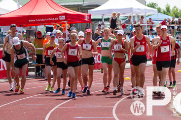 Start über 2000m und 10000m beim ersten Gehen in Beeskow