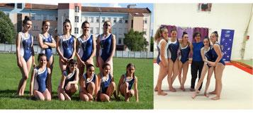 Les 3 equipes DIR de l'AGGV. A gauche les DIR B 10 ans+ et les DIR B 10-13 ans. A droite Vero avec notre equipe DIR A 10ans+