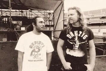 James Hetfield (mit Tom Araya)