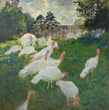 Claude Monet,"Le Dindons",1877,olio su tela 174 x 172,5 cm, Legs Princesse Edmond de Polignac,©Musée d’Orsay, dist. GrandPalaisRmn/Patrice Schmidt.