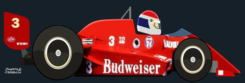 Bobby Rahal by Muneta & Cerracín - March 86C - Cosworth TC