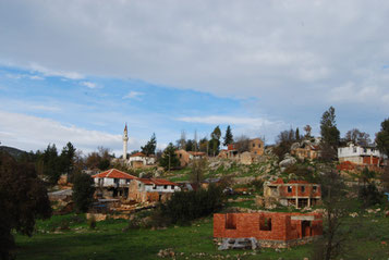 Village en Turquie, voyage à vélo, bike touring