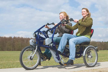 Van Raam Fun2Go Tandem-Dreirad Elektro-Dreirad Beratung, Probefahrt und kaufen in Hamburg