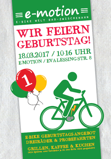 Die e-motion e-Bike Welt Bad Zwischenahn feiert Geburtstag