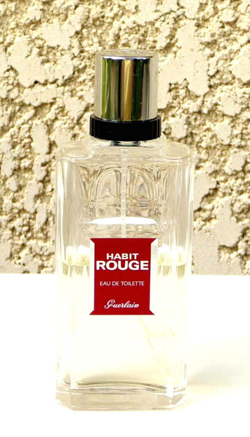 GUERLAIN - HABIT ROUGE, EAU DE TOILETTE 100 ML - ETIQUETTE ROUGE DIFFERENTE DES AUTRES