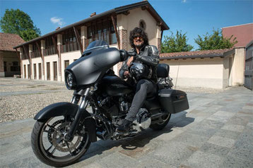 Alessandro Borghese su Harley-Davidson