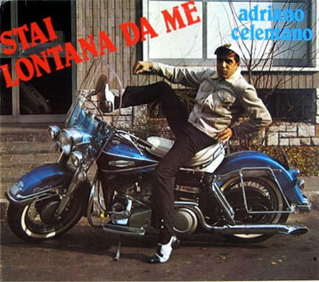 Adriano Celentano su Harley-Davidson