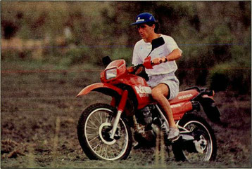 Ayrton Senna su Honda NX 150
