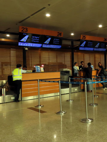 Check-in bei KBZ