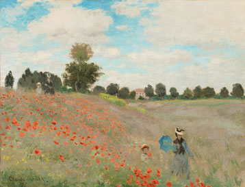 Claude Monet, Poppy Field, 1873, Paris, Musée d'Orsay