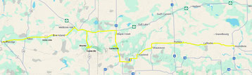Map in Alberta and Saskatchewan.
