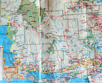 Map in Alberta and Saskatchewan.