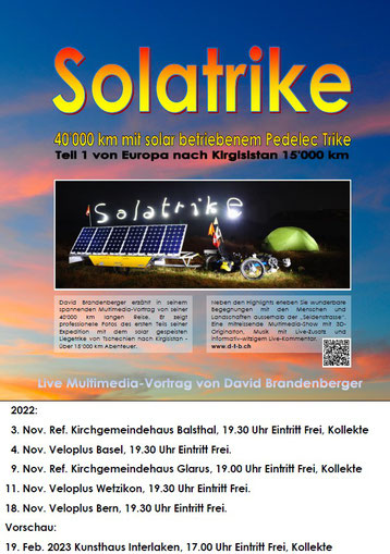 Vortrags Plakat Solatrike Vortrag Teil 1