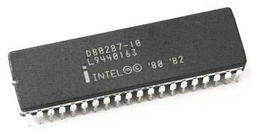 Intel D80287-10 Side View