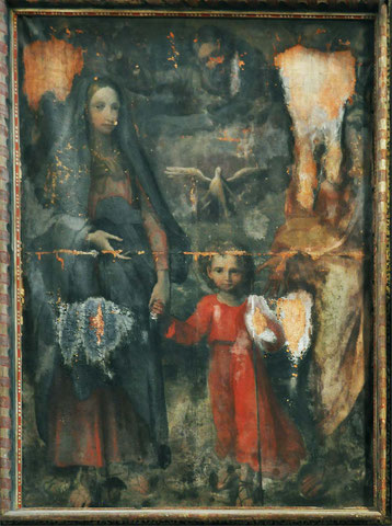 Montemaggiore - St Augustin - Sainte Famille en marche - Giam-Battista Moro, peintre bastiais(1699-1761)