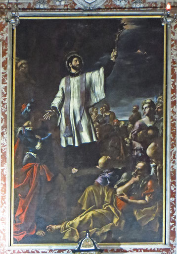 Gênes -Chiesa del Gesù - Saint François-Xavier prêchant aux Indiens