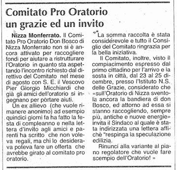 Articolo L'Ancora 15 novembre 2013