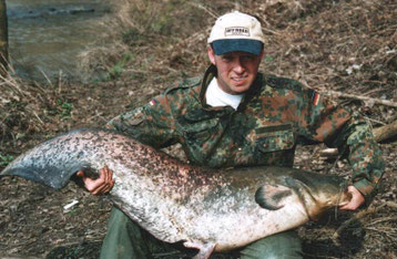 Peter Merkel mit Neckarwaller aus dem Jahr 1998