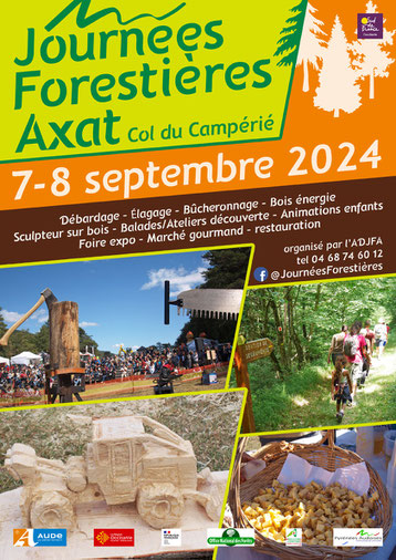 Affiche des Journées Forestières 2024 au Col du Campérié à Axat