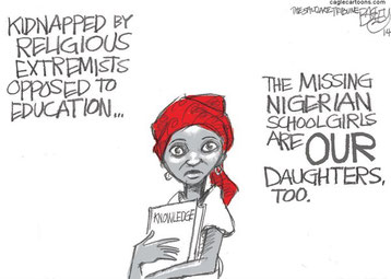 May 6, 2014, 'Kidnaped Nigerian Girls', by Pat Bagley