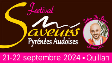 Affiche Festival des Saveurs Pyrénées Audoises 2022