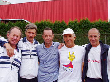 Österreichischer Meister 2005 Herren 60+: v.li.: Hans Eigner, Klaus Kreuzhuber, Rudolf Froschauer, Franz Thallinger, Anton Wengert