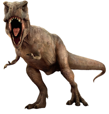 Image animaux detourée transparent sur fond blanc  png tyranosaure rex