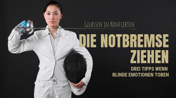 Die Notbremse ziehen. Von Martina M. Schuster