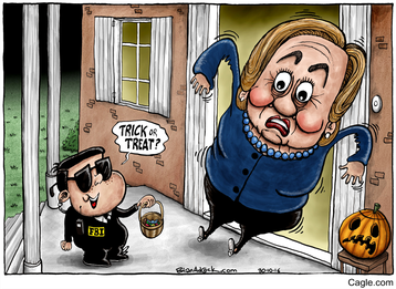 "This year's Hallowe'en for Hillary Clinton", October 31